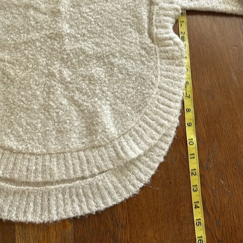 NWT Gap kids size XXL 14–16 cocoon pullover Ivory frost crewneck rounded bottom